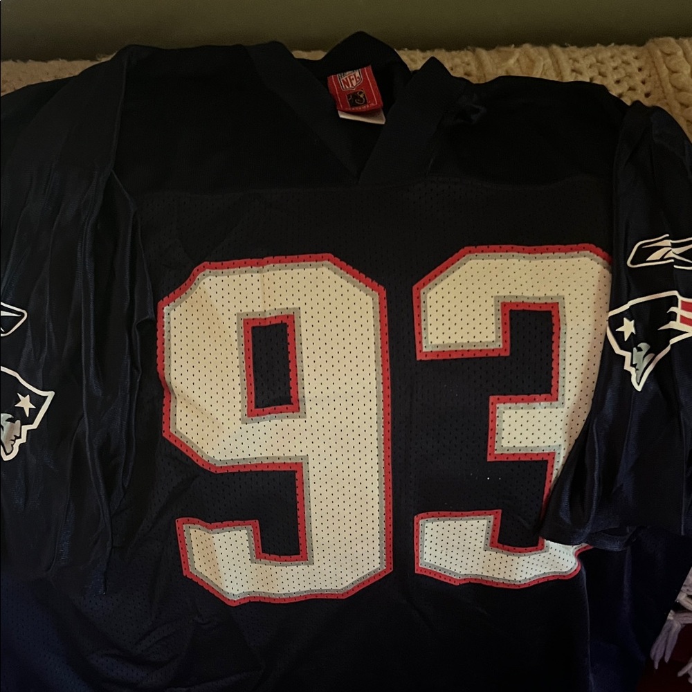 Patriots NFL Team Jersey with Number 93. SEYMOUR. XL. NWOT.